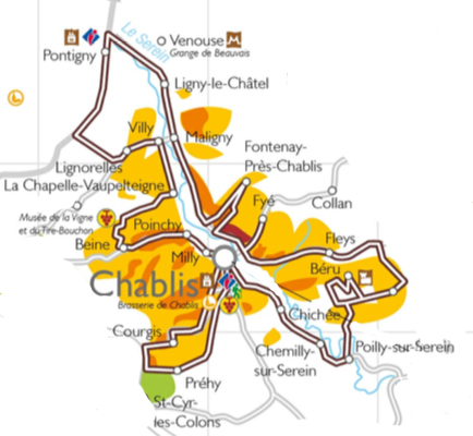 Routes touristiques des vins du Chablisien