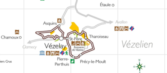 Routes des vins de Bourgogne le Vézelien