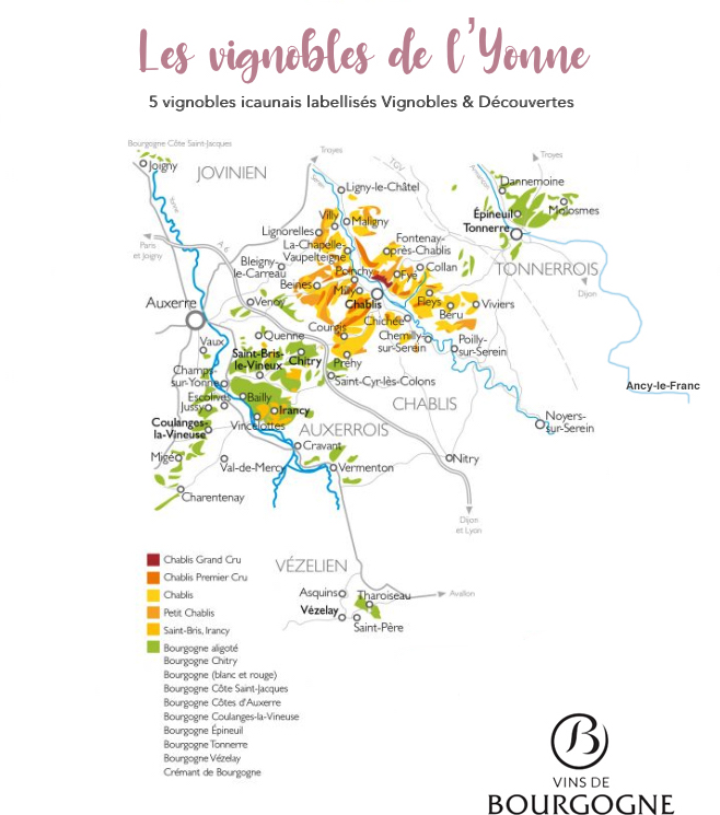 les 5 Vignobles de l'yonne labliss vignobles et dcouvertes