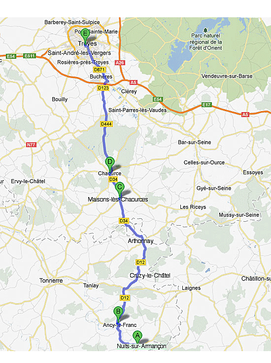 circuit-touristique-Ancy-le-Franc-Troyes